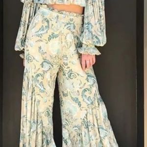 Wide leg Boho Floral pants